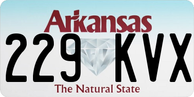 AR license plate 229KVX
