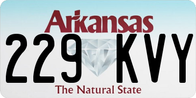 AR license plate 229KVY