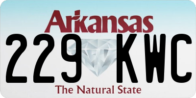 AR license plate 229KWC