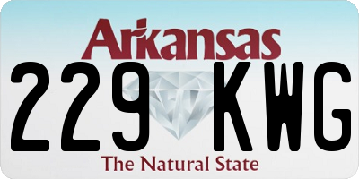 AR license plate 229KWG