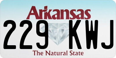 AR license plate 229KWJ
