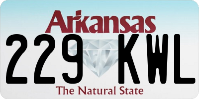 AR license plate 229KWL