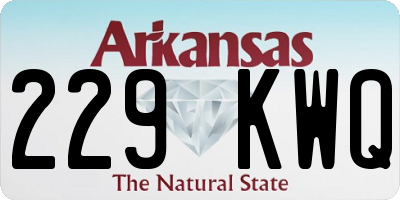 AR license plate 229KWQ