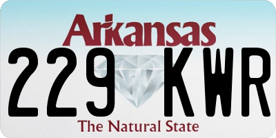 AR license plate 229KWR