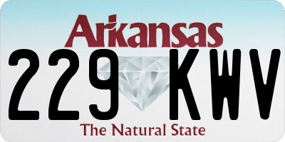 AR license plate 229KWV