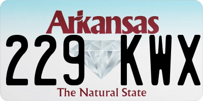 AR license plate 229KWX