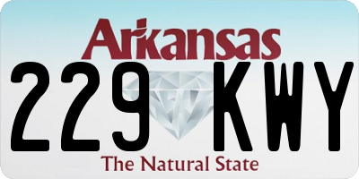 AR license plate 229KWY