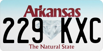 AR license plate 229KXC