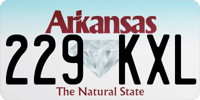 AR license plate 229KXL