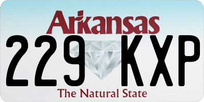 AR license plate 229KXP