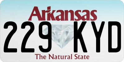 AR license plate 229KYD