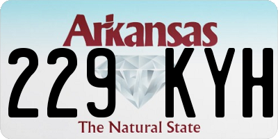 AR license plate 229KYH
