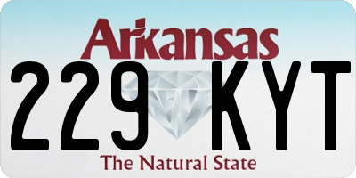 AR license plate 229KYT
