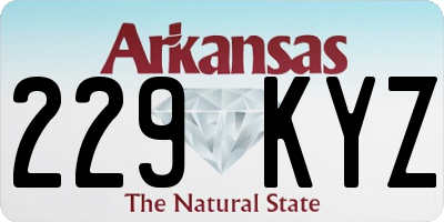AR license plate 229KYZ
