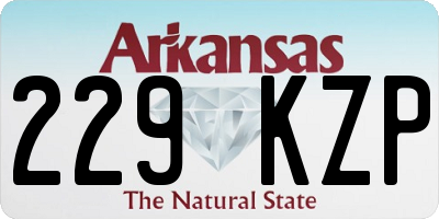 AR license plate 229KZP