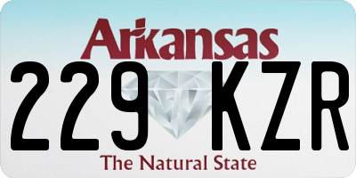 AR license plate 229KZR