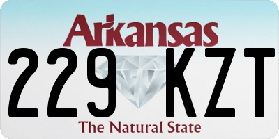 AR license plate 229KZT