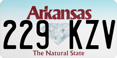 AR license plate 229KZV