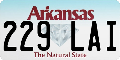 AR license plate 229LAI