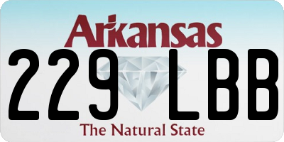 AR license plate 229LBB