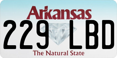 AR license plate 229LBD