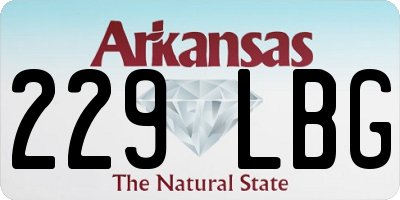 AR license plate 229LBG