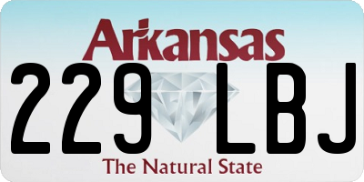 AR license plate 229LBJ
