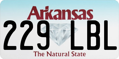 AR license plate 229LBL