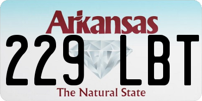 AR license plate 229LBT