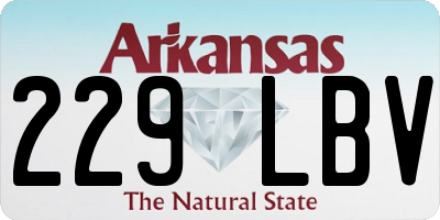 AR license plate 229LBV