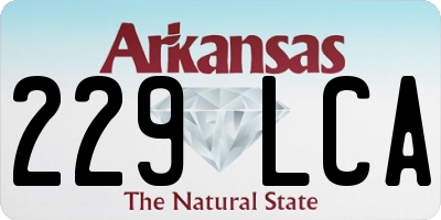 AR license plate 229LCA