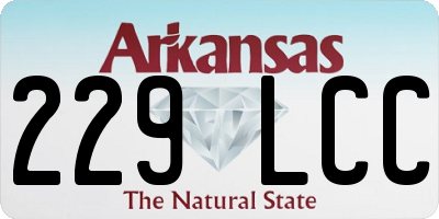AR license plate 229LCC