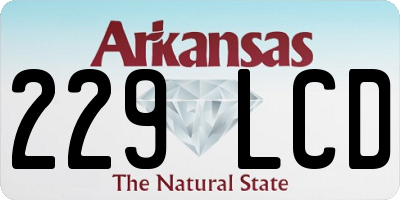 AR license plate 229LCD