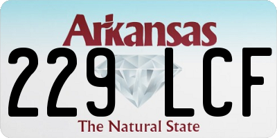 AR license plate 229LCF