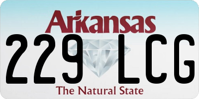 AR license plate 229LCG