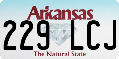 AR license plate 229LCJ