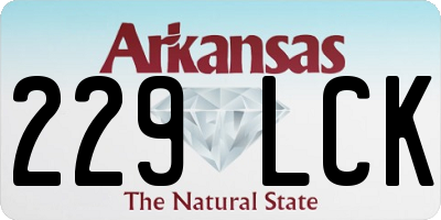 AR license plate 229LCK