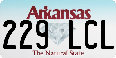 AR license plate 229LCL