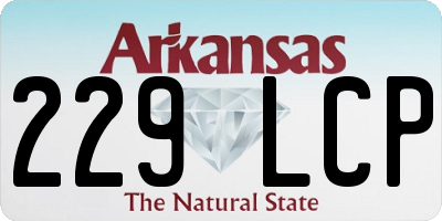 AR license plate 229LCP