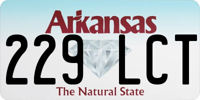AR license plate 229LCT