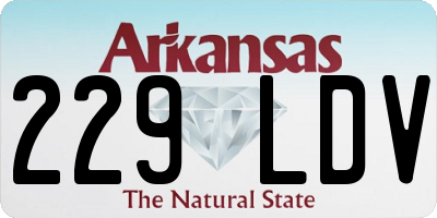 AR license plate 229LDV