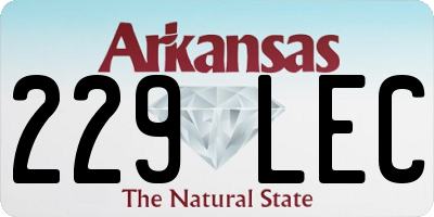 AR license plate 229LEC