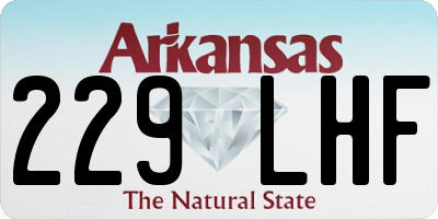 AR license plate 229LHF