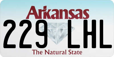AR license plate 229LHL