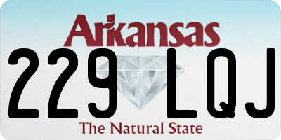 AR license plate 229LQJ