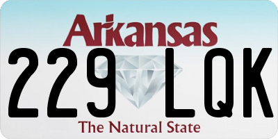 AR license plate 229LQK