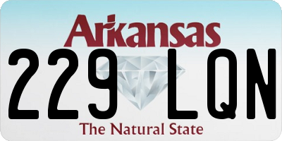 AR license plate 229LQN
