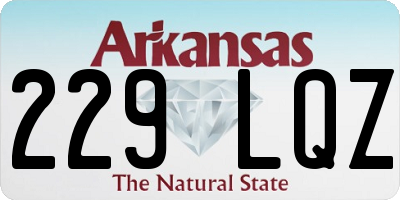 AR license plate 229LQZ