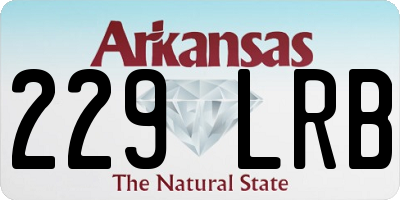AR license plate 229LRB
