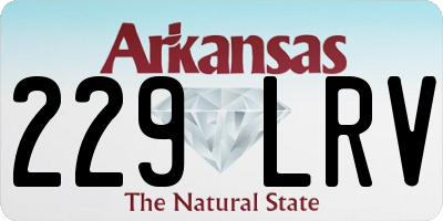 AR license plate 229LRV